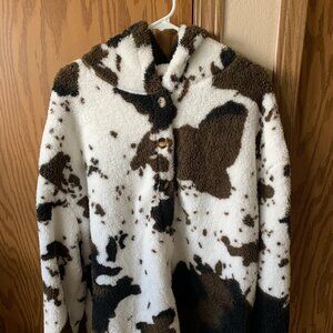 Fleece Cow Print